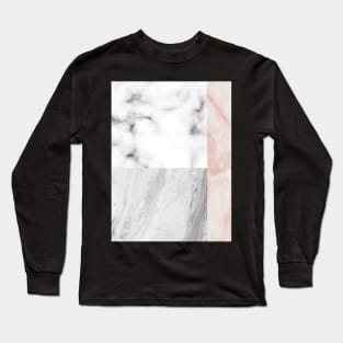 Abstract pastel marble pattern Long Sleeve T-Shirt